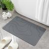 Absorbent Stone Bath Mat Non-slip Floor Mat Entryway Rugs Indoor Bathroom Rugs Floor Mat Anti-Slip High Water Absorption