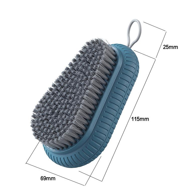 Minimalist Soft Bristle Brush for Cleaning Shoes and Washing Clothes