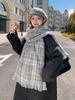 Women Winter Vintage Knitted Scarf Headscarf Ladies Men Casual Preppy Plaid Warm Scarve Mujer Male Foulard Wrap Shawl New Unisex