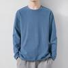 Mannen T-shirt Lange Mouwen Ronde Hals Vochtafvoerend Normale pasvorm Casual Lente Herfst Effen Kleur Mannelijke Basic Trui Top streetwear