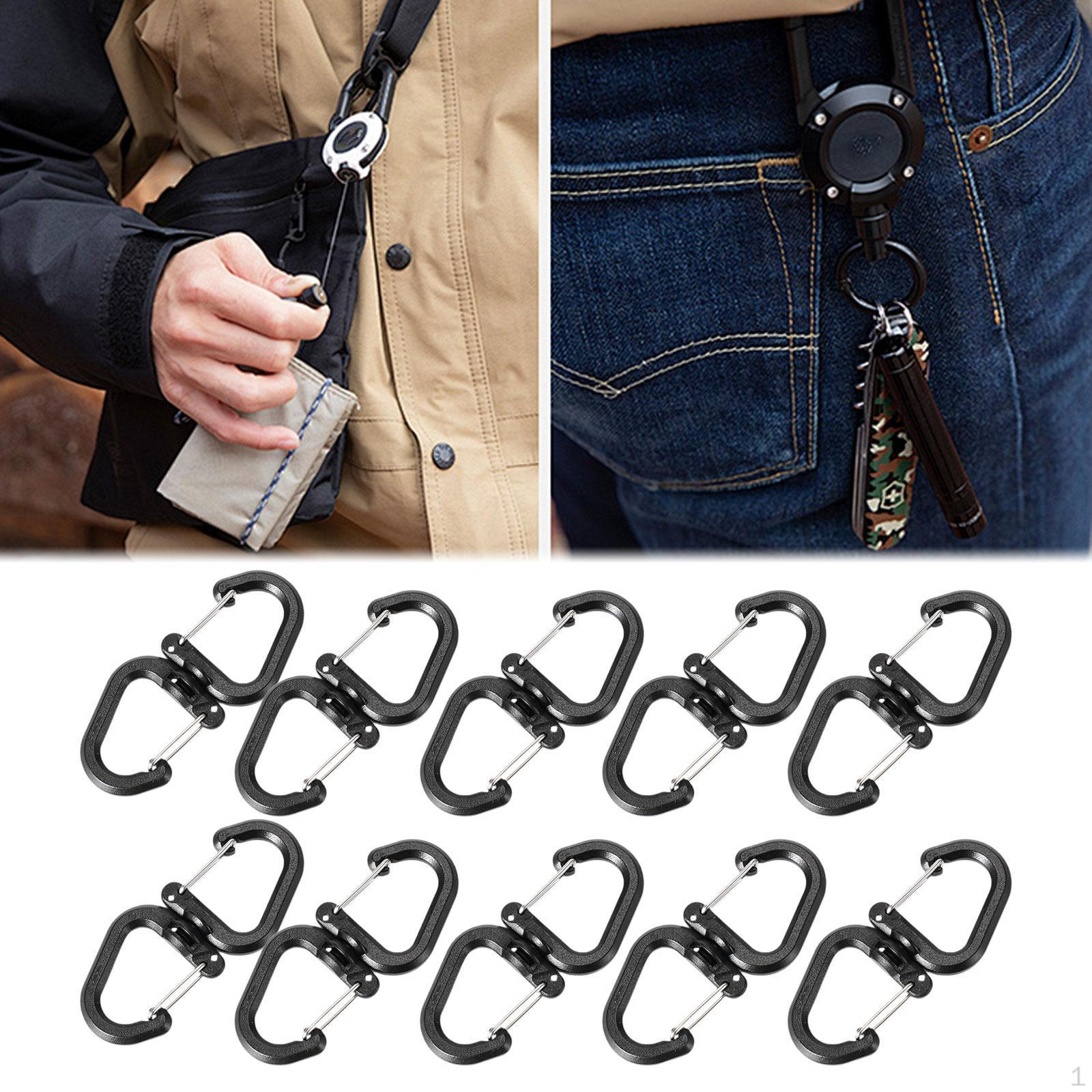 

10 шт. крючков S для походов и кемпинга с защелкой 3.8cmx1.7cm