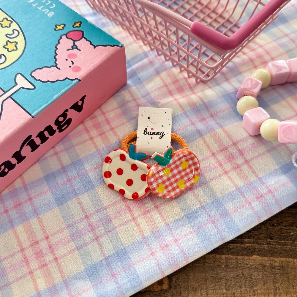 

2pcs Korean New Resin Apple BB Clip Is Cute Funny Children Hair Band Headwear Girls Kids Hair Accessories