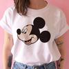 Disney Funny Mickey Tshirt Minnie Mouse Cartoon T-shirt Printing Women Tshirt Female Clothes Kawaii Summer Girls Clothing
