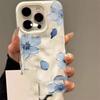 3D Texturierte Blütenblatt Sommer Handyhülle Für iPhone 17 16 15 14 13 12 11 Pro Max Plus 17 Air Einfache Faltenstruktur Hülle