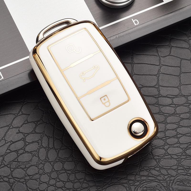 

Volkswagen Santana Key Cover: 22 Model Car Key Case with Buckle, High-End Design for Men and Women