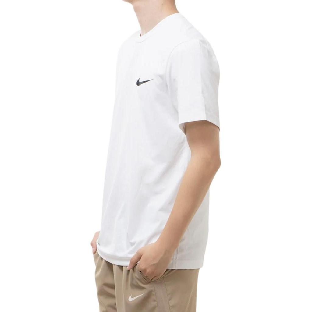 Nike T Shirts Men's White Crew Neck Moderate Straight Fit FN7290-100