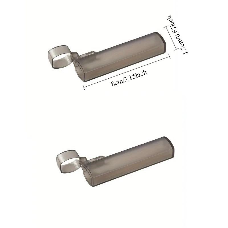 Portable Plastic Toothpick Case Clear Toothpick Holder for Outdoor Travel Kitchen and Restaurant Supplies