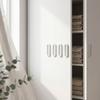 Oval No Drill Door Handle Self Adhesive Cabinet Pull Handle for Sliding Glass Doors Wardrobe Drawer Handles Balcony Window Pulls