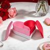 Anniversary Present for Girls Heart Shape Storage Box, 3D Printed Detachable Dual Compartment Jewelry Organizer, Decorative Romantic Valentine
