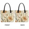  Boho Floral Print Tote Bag Casual Lightweight Large Capacity Ladies Daily Handbag