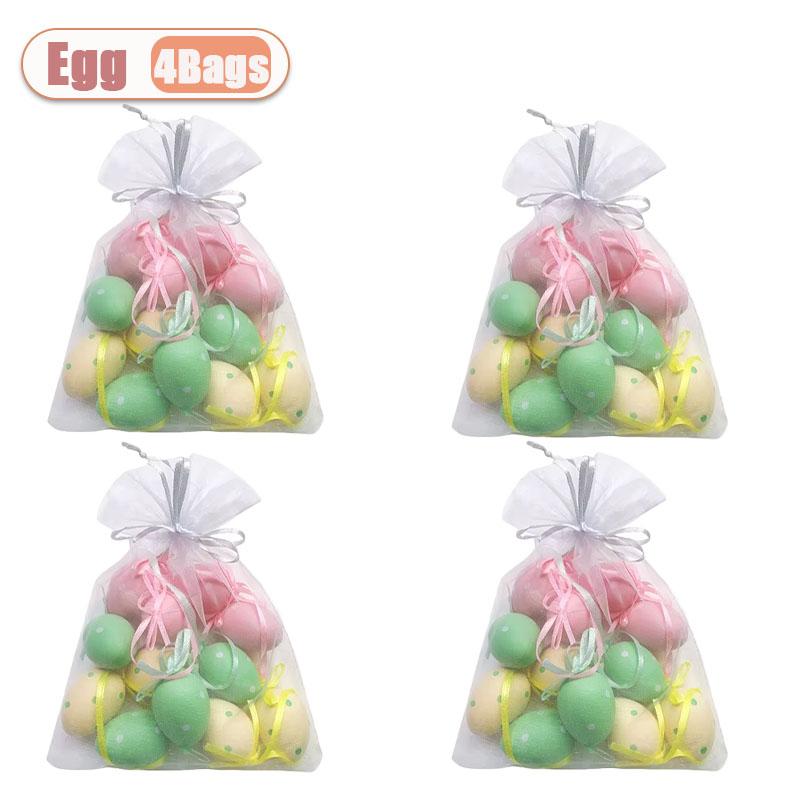 3*4cm Mini Easter Eggs for Tree Basket Home Decoration Perfect Easter Gifts Holiday Party Ornaments Craft Supplies