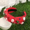 Santa Claus Headband Knotted Winter Hairbands Girls Cute Headband Festival Headwear For Women Bezel Hair Bands Hairband