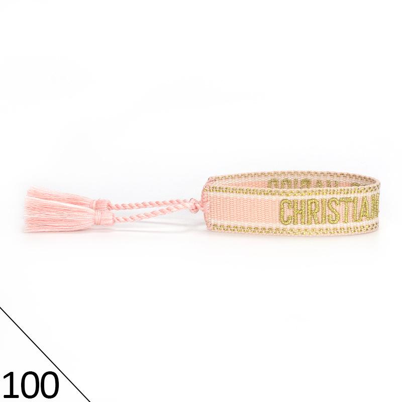 Handmade Embroidered Friendship Bracelet with Tassels for Women