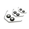 1Set Aluminum Alloy Landing Gear Sponge Wheels Shaft Axle for 20-25/25-40/50 Classes DIY RC Electric Plane Fixed Wing Aircraft