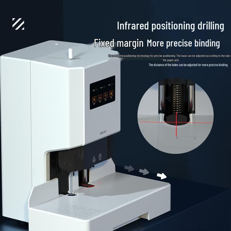 Deli Automatic Hot Melt Financial Binding Machine CN plug (adapter included)