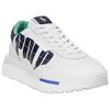 Polo Ralph Lauren Train 89 Leather Logo Round Toe Low Top Casual Shoes Men sneaker White 100048542WHITE/MULTI