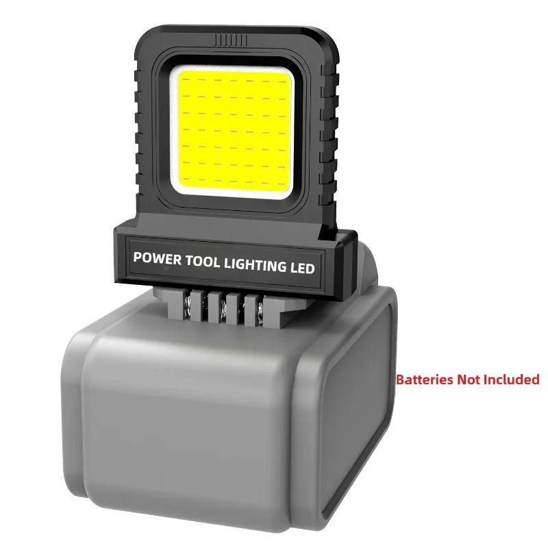 Outdoor LED Work Light Emergency Light High-Intensity Chip Plug-and-Play Power Tool Accessories For Makita Bosch etc.18V-21V Li-ion Batteries