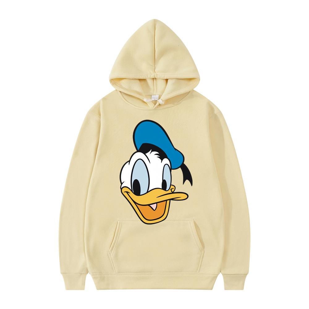 2024 New Disney Donald Duck Men Women Hoodies Casual Hip Hop Streetwear Long Sleeves Sweatshirts Boys Girls Autumn Tops Coats