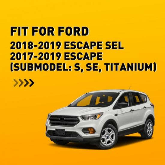 Front License Plate Tag Frame Holder Bracket Black For 2017- Ford Escape