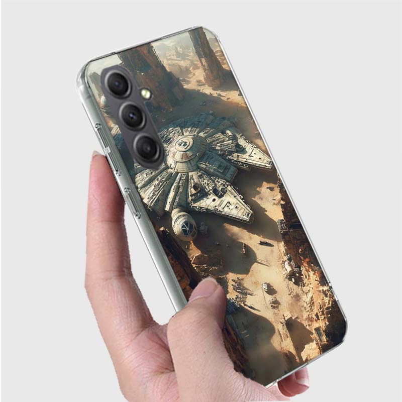 

Millennium Falcon in Space Phone Case for Samsung A16 A26 A36 A56 A17 A37 A57 A07 A06 A02S A03 A04S A05S Galaxy Note 20 10 A50S Samsung Note 20