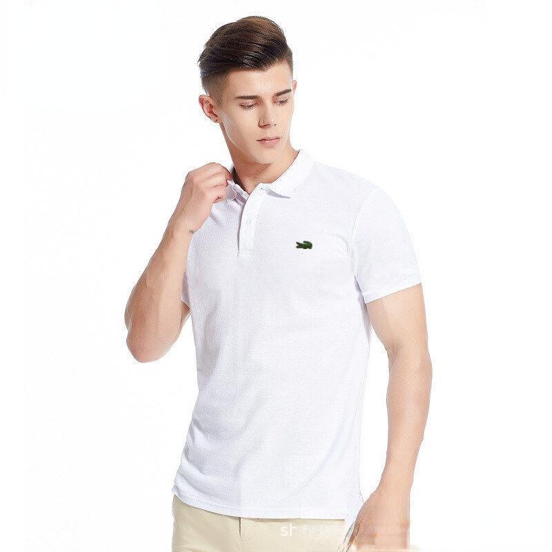 Tendencia de Moda Polo de Manga Corta 2022 Verano Nuevo Polo de Solapa de Talla Grande para Hombre
