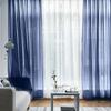 1/2Pcs Rod Pocket Voile Sheer Curtain Door Drape Shades  Living Room Bedroom Kitchen Decoration