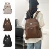 Waterproof Girl's Retro Backpack Simple College Students School Bags Nylon Shoulder Bag  Girls