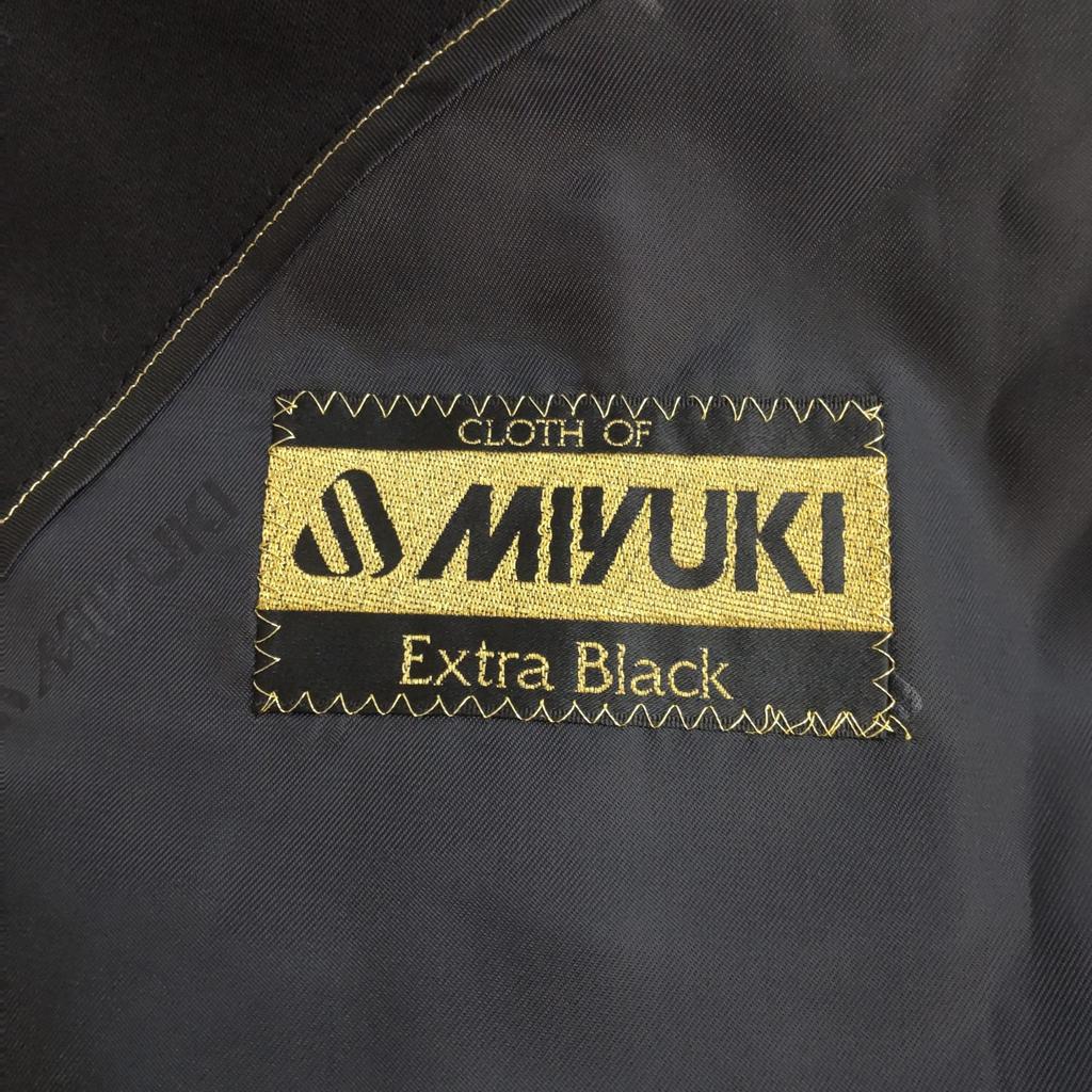 NEW Tag Unused Japan MIYUKI Formal Jacket Double Breasted 98A7 Men's L Black Ceremonial Outerwear(USED)
