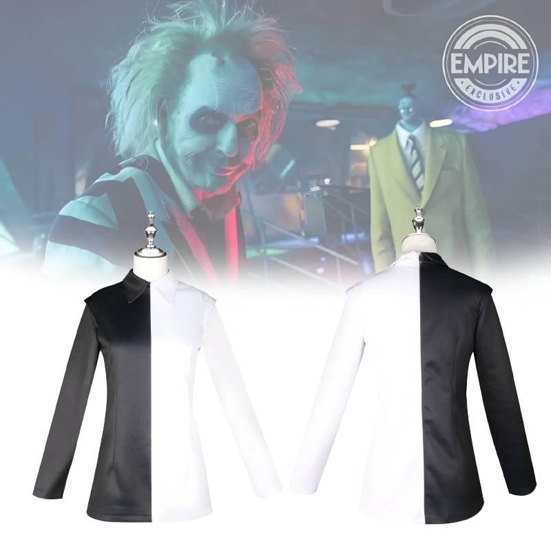 Cosplay 2 Beetlejuice Costume Kids Jumpsuit Halloween Party Role Fashion Play
