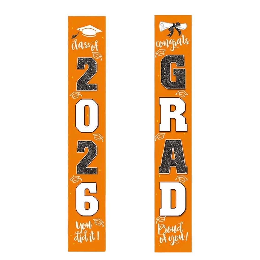 Graduation Class Decoration Door Flag Hanging Flag Graduation Party Decoration Supplies