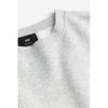 H M Loose Fit sweatsHirt 2 Piece Set ligHt Grey Melange Black