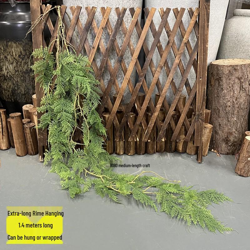 Artificial Spider Plant & Fern Hanging Decor - Trailing Green Vines for Wall & Ceiling