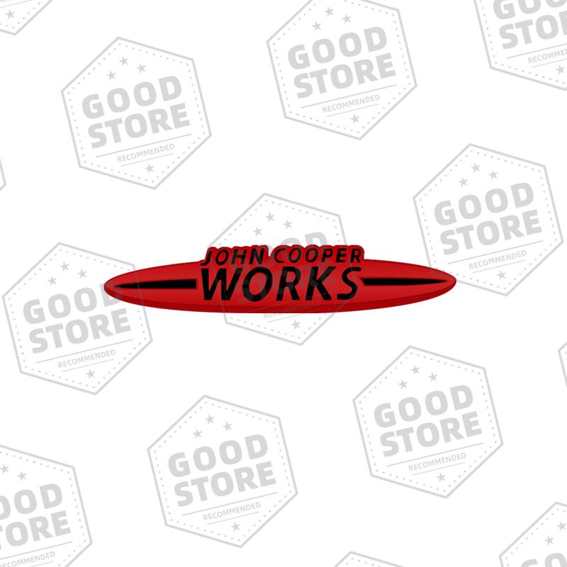 BFZ1 Metal Car Body John Cooper Works Badge 3D Front Grill Emblem Rear Trunk Sticker For Mini Cooper S R55 R56 R60 R61 Auto Accessory