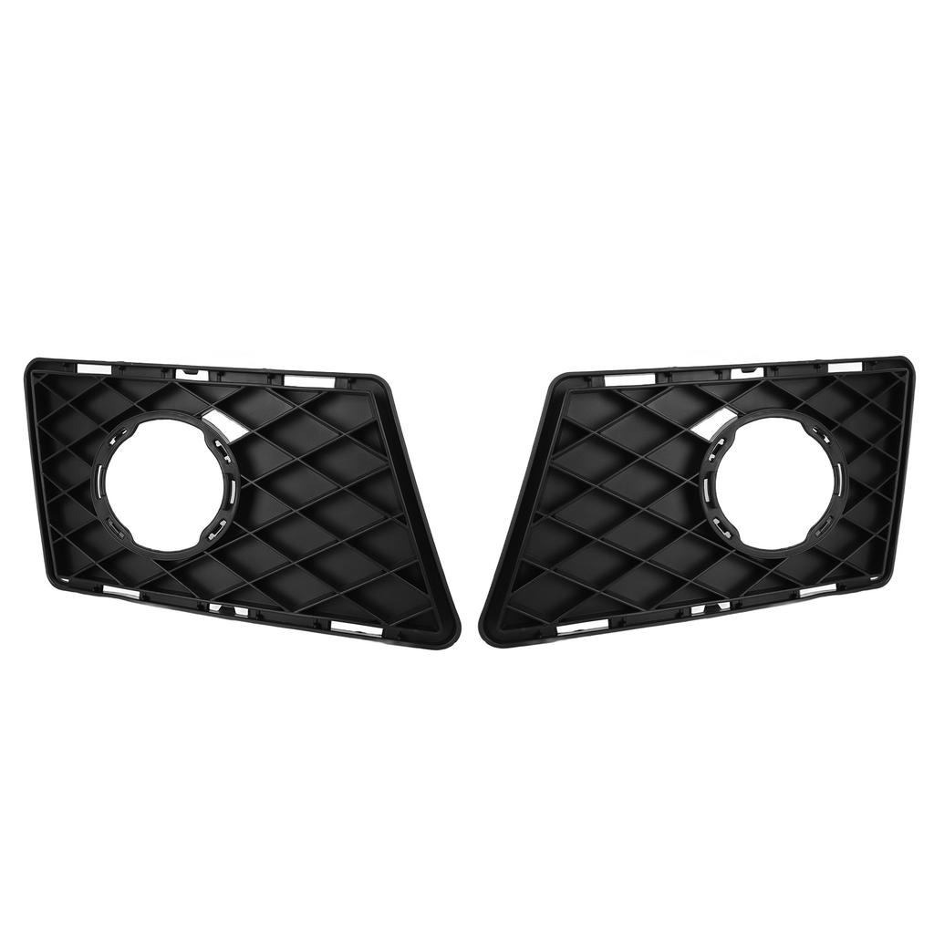 2pcs Fog Lamp Grille Cover Rugged Stylish Replacement For Benz GLK‑Class X204 Standard Pre‑Facelift 2008 To 2012