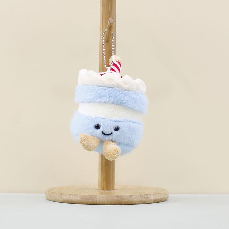 Cake Candle Cute Keychain Cartoon Girl Kids Backpack Decorative Pendant Doll