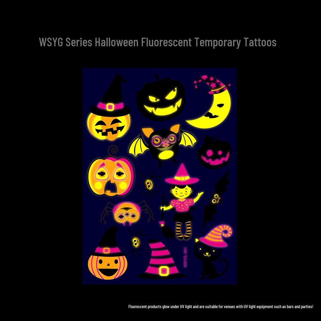 Creative Fluorescent Waterproof Full Arm and Face Tattoo Sticker