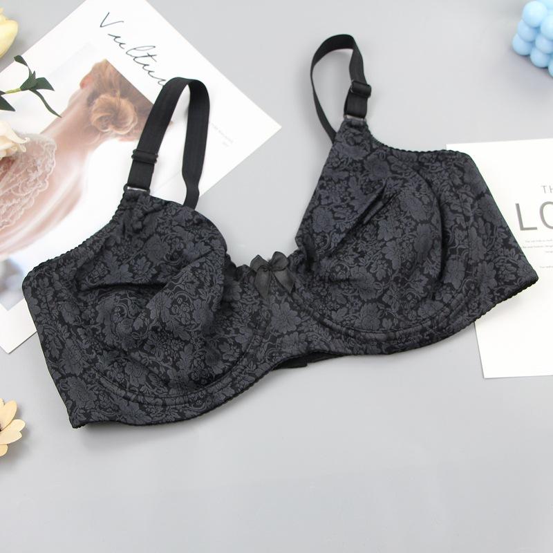 Bra Large Size Glossy Bra Comfortable Cooling Women's Bra Adjustment Underwear New Products