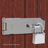Stainless Steel Hasp Door Clasp Lock 90 Degree Right Angle Latch Household Burglar-proof Bolt Door Buckle with Mounting Screws