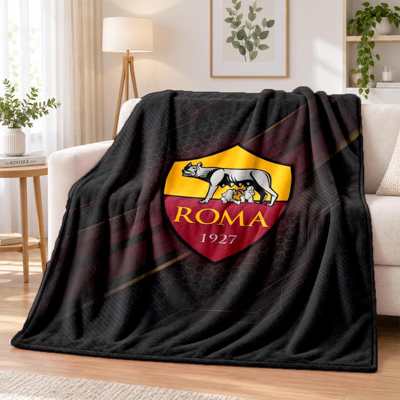AS Roma Printed Flannel Blanket Warm Comfort Bed Throw For Indoor Home Decoration