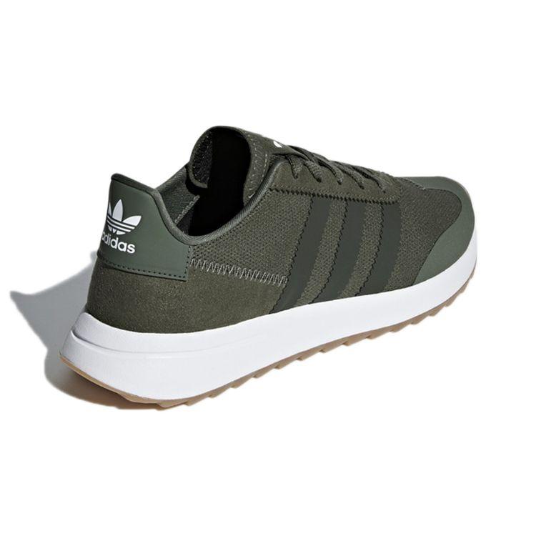 adidas Originals Flb Runner Suede Comfortable Non-Slip Low-Top Running Shoes Women Sneaker Dark-Green B28048