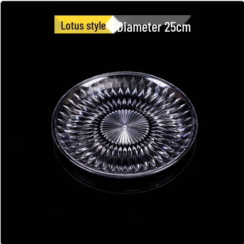 SIFAR European Lotus Acrylic Fruit Plate (2-Pack)