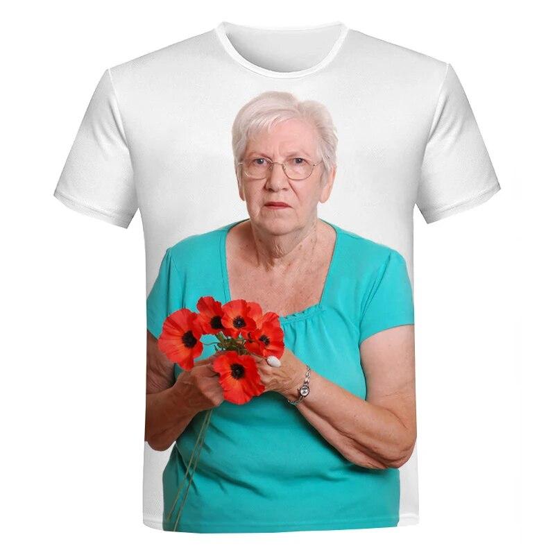 Lustige T-Shirts Senior Ladies Boxing Memes 3D-Druck Streetwear Männer Frauen Casual Fashion Übergroßes T-Shirt Kinder Tees Tops Kleidung