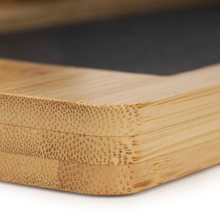 Bamboo Board for Serving Cheeses and Charcuterie, 40x30 Cm Board
