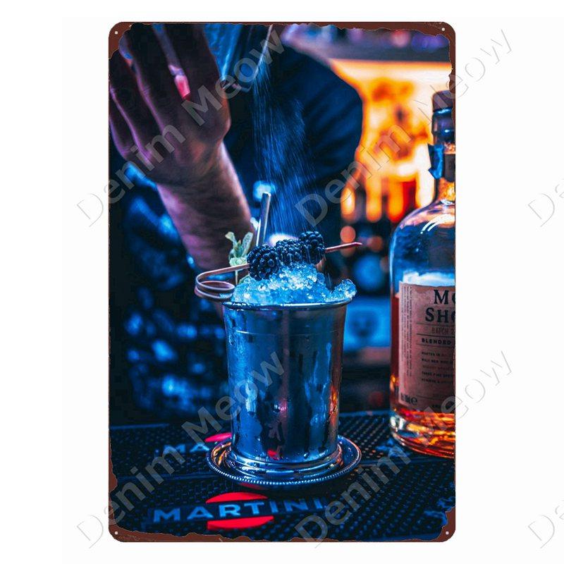 Whisky Märke Vintage Metallskyltar Man Cave Plåtskyltar After Hours Dekor för Bar Pub Klubb Alkohol Vodka Väggdekoration ZSS103