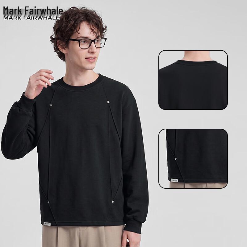 Mark Fairwhale Men's American Casual Crewneck Sweatshirt