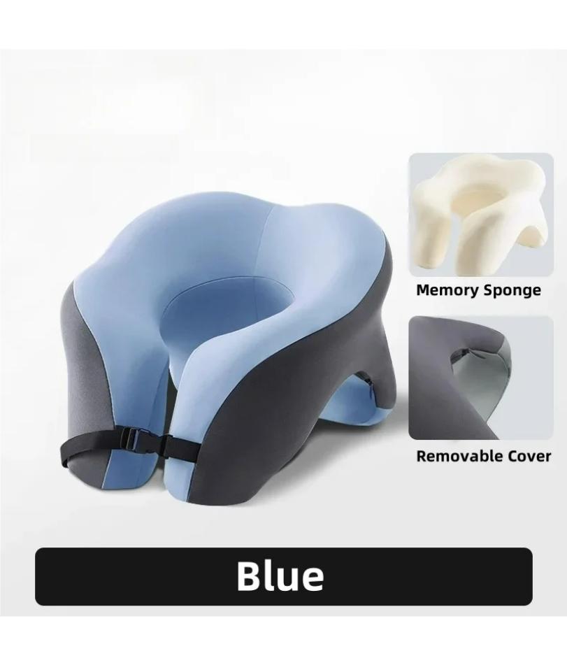 Tragbares U-förmiges Reisekissen Memory Foam Schlafkissen Büro Nickerchenkissen Auto Flugzeug Nackenkissen Ergonomische Kopfstütze