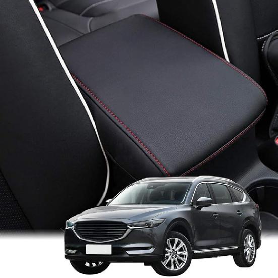 INTGET For 2025 Mazda CX5/CX-5 Accessories Center Console Cover For Mazda CX5 2025 2024    2018   Leather Car Armrest Arm Rest Box Lid Dog Seat