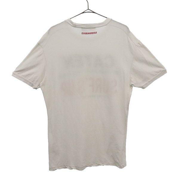 DSQUARED2 made in Italy Print Short sleeve T-shirt L white Men's Used