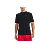 Under Armour Koszulka sportowa treningowa Velocity Męska Topy Czarna 1327965-001