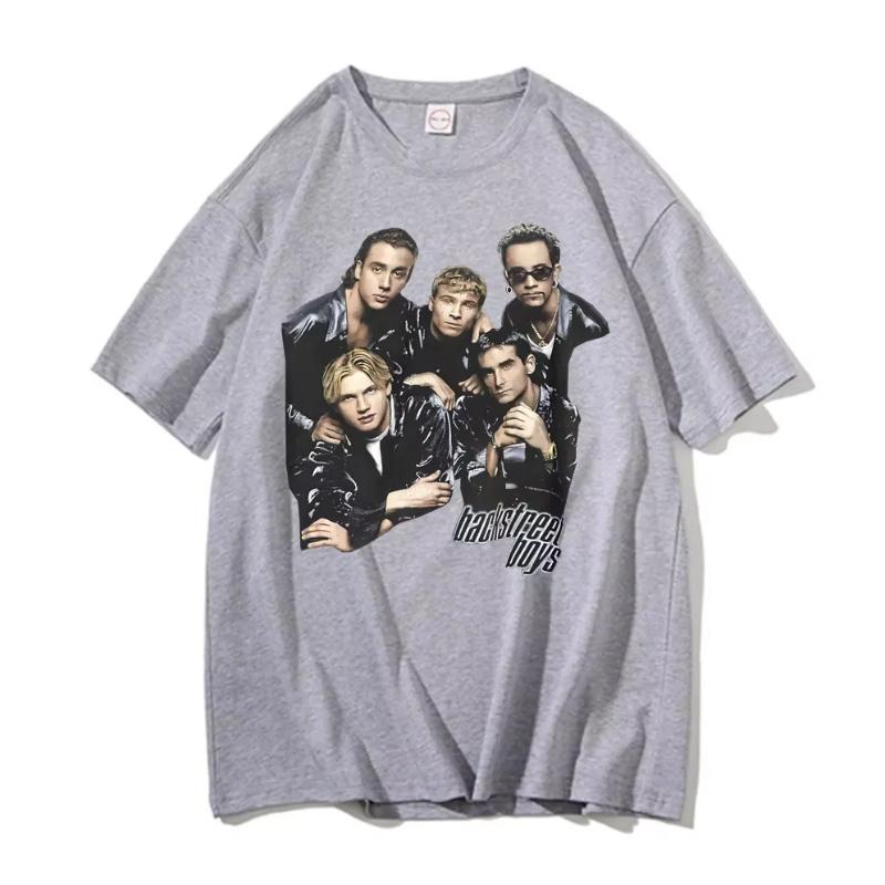 

Mens and womens fashionable round neck cotton summer new Tshirt casual back street boy classic poster pattern printed Tshirt 4XL